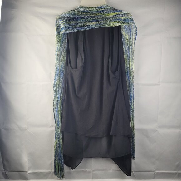 NWT Lady Noiz Size XL, Black, Sleeveless Dress With Scarf, Party, Evening, Fun - Picture 3 of 5